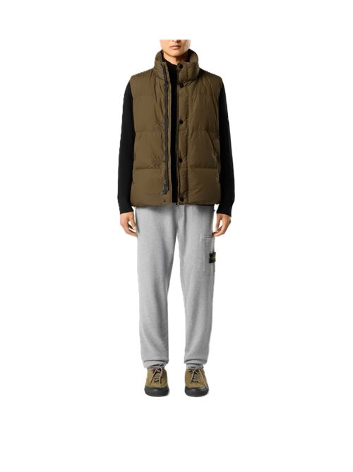 Pantaloni affusolati mélange con applicazione Compass Stone Island | L2S15 6200010 S0M51V0M64 MELANGE GREY